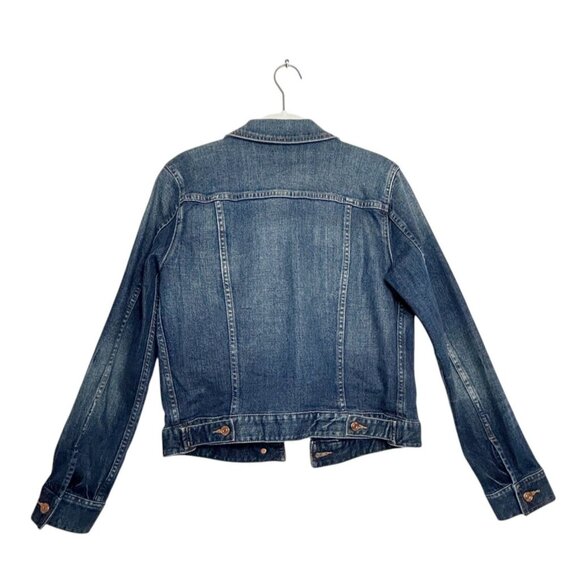 J Crew Women’s Trademark Denim Wash Jean Jacket - Sz S - Picture 3 of 10